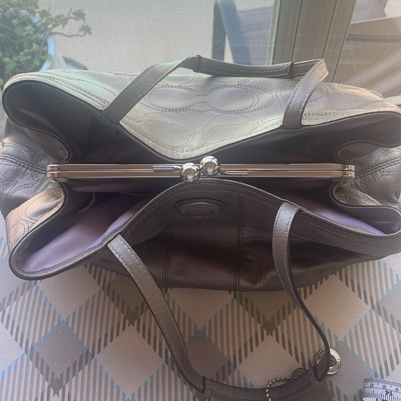 Coach Stylish Taupe Satchel - Picture 12 of 12